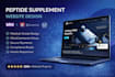 design and develop a professional peptide supplement website