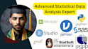 do advanced statistical data analysis using r, python, SAS, and jupyternotebook