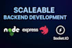 build scalable nodejs backend using express nestjs and socketio