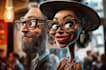 draw artistic cartoon caricatures