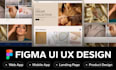 design a professional web interface in figma