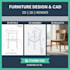 do furniture 2d,3d details drawing with image rendering