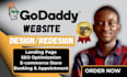 design godaddy website redesign godaddy website design develop godaddy website