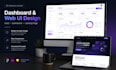design a responsive landing page and dashboard UI