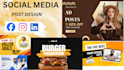 create social media posts , ad posts for social media