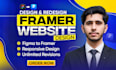 design or create a responsive framer website and do figma to framer