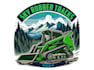 design creative rubber tracks logo with satisfaction guaranteed