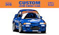 create custom jdm chibi car illustration for t shirts and merch