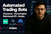 develop automated trading bots with 3commas, hummingbot, robinhood API, kraken