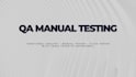 provide functional analysis and QA manual testing with 4 years exp