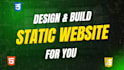 design and build a professional static website
