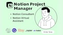 notion template project manager, notion consultant and notion expert