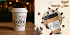 design premium coffee and tea label, packaging,
