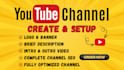 create and setup youtube channel