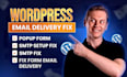 create wordpress popup, integrate mailchimp, and fix elementor forms