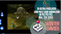 create 3d lowpoly loop animation, retro ps1 ps2 n64 video, lofi music visualizer