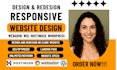 design redesign clone build wordpress or wordpress elementor website development