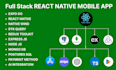 develop full stack react native mobile apps for IOS and andriod