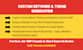 generate themed keywords for word search books