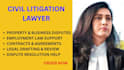 be your civil lawyer in property, business, employment and contract lawsuits