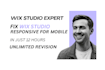 fix wix studio website layout, responsive  for mobile and optimize wix mobile
