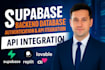 build supabase backend database authentication API integration replit lovable ai