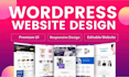 do wordpress website design, redesign, build, or ecommerce website development