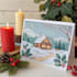 create a beautiful illustrated christmas card
