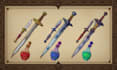 hand draw 2d rpg game design props, art and icons