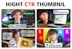 design high CTR thumbnail