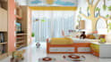redesign 3d interior, cgi kid bedroom, playroom design, stunning interior render