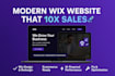 build modern wix website, 10x sales wix website design with premium ai tools