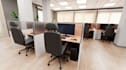 redesign 3d office interior, commercial workspace furniture layout,cgi rendering