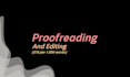 proofread and edit your documents to perfection