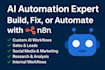 do workflow automations using n8n
