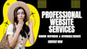 develop responsive websites on wordpress, wix, framer