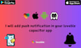 add push notification in your lovable capacitor app