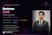 design a professional business card and brand stationery
