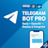 make telegram bot  ai moderation setup  deploy