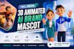 create 3d animated ai mascot character video for your brand