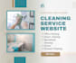 create cleaning business website for house, office cleaning
