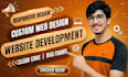 design and develop full stack website development backend, front end developer