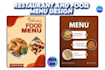 design editable professional restaurant and food menu design
