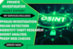 do social media investigation, private and background check