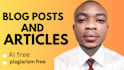 write professional blog or article
