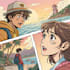 draw webtoon manga web comic book page illustration