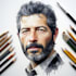 draw realistic hand drawn watercolor portrait