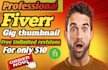create a professional fiverr gig thumbnail