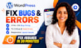 fix wordpress issues, wordpress bug fix, fix wordpress errors, woocommerce fix
