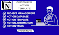 notion template notion expert notion workspace  notion virtual assistant